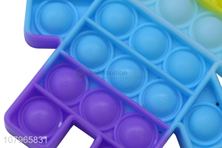 Factory price rainbow color soft push bubble fidget toys for sale