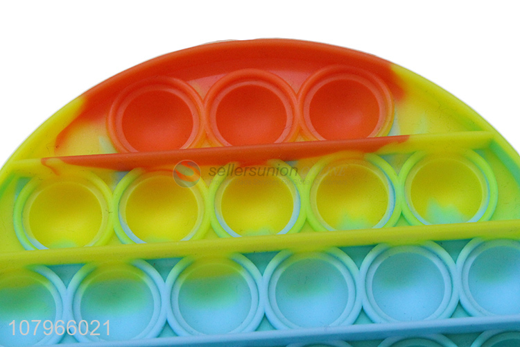 Factory price round silicone anti-stress push bubble fidget toys wholesale