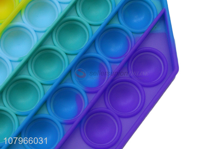 Most popular colourful silicone push bubble fidget toys for sale