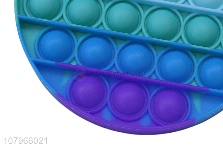 Factory price round silicone anti-stress push bubble fidget toys wholesale