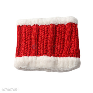 Low price winter thickened double layers knitted neck warmer for ladies