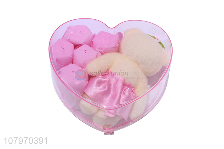 Factory wholesale rose and bear Valentine's Day gift set for women