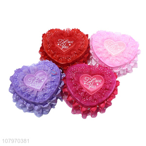 Hot selling flower and bear Valentine's Day gift box with mirror