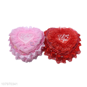 Good quality heart shape gift box rose and bear Valentine's Day gift set