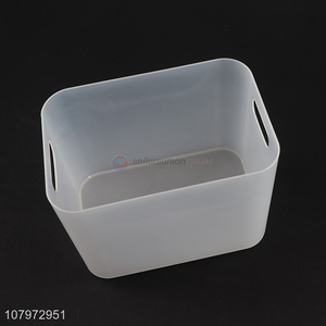 New arrival pp material storage box plastic storage basket with handles