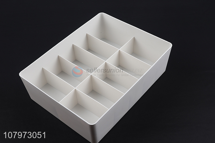 Best selling 10 compartments plastic storage box for underwear bras jewelry