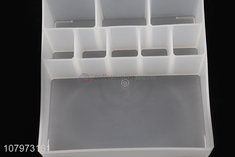 Good price large multifunctional plastic makeup organizer desktop storage box