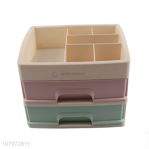 Online wholesale multifunctional 2 tiers plastic storage drawer pp storage box