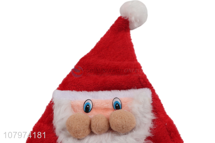 Good sale creative red santa hat christmas party decoration