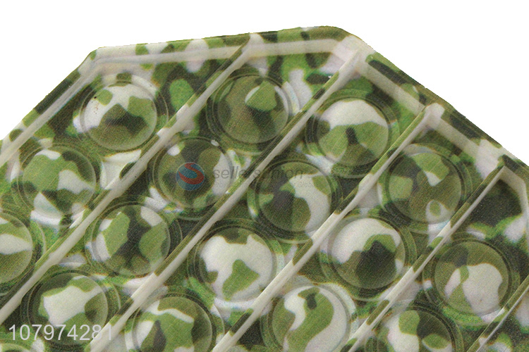 Custom Camouflage Octagonal Push Pop Bubble Decompression Toy