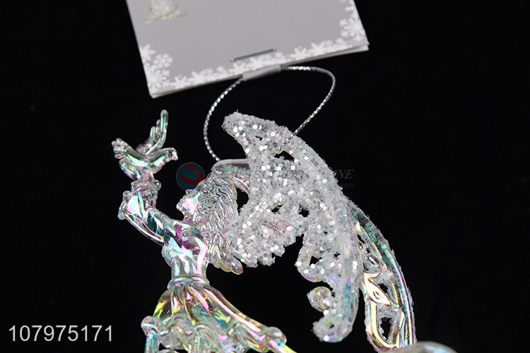 Exquisite Angel Shape Christmas Ornament Plastic Crafts