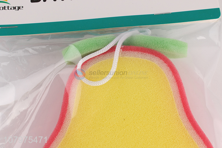 Latest arrival pear shape children kids bath sponge for infants