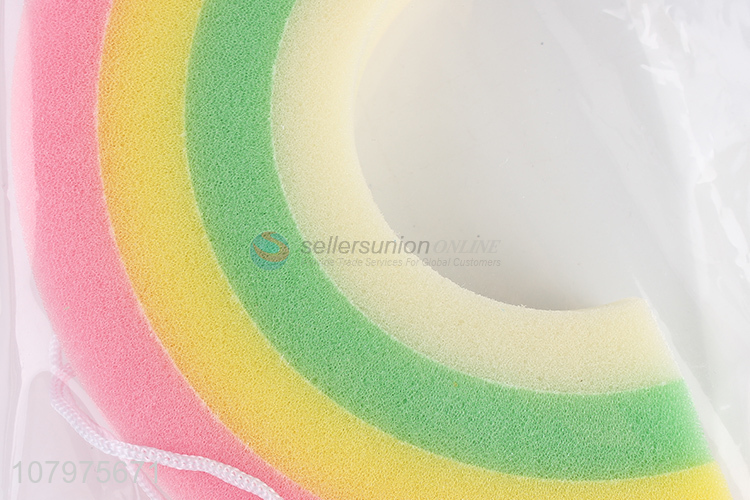 Best selling rainbow shape bath sponge kids shower sponge