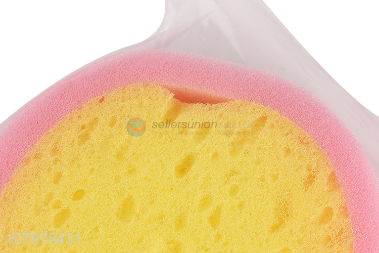 Yiwu market peach shape shower sponge children bath sponge