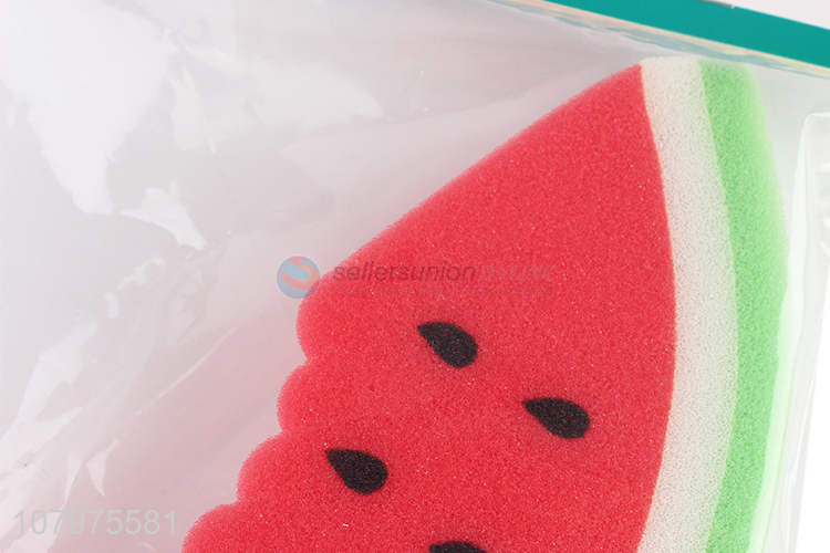 China factory watermelon shape bath sponge kids shower sponge