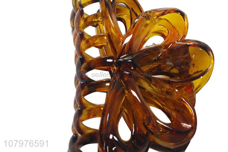 Yiwu wholesale custom plastic summer hair decoration hair claw clips