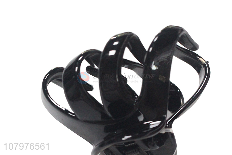 Good selling black strong hold non-slip hair claw clips for ladies