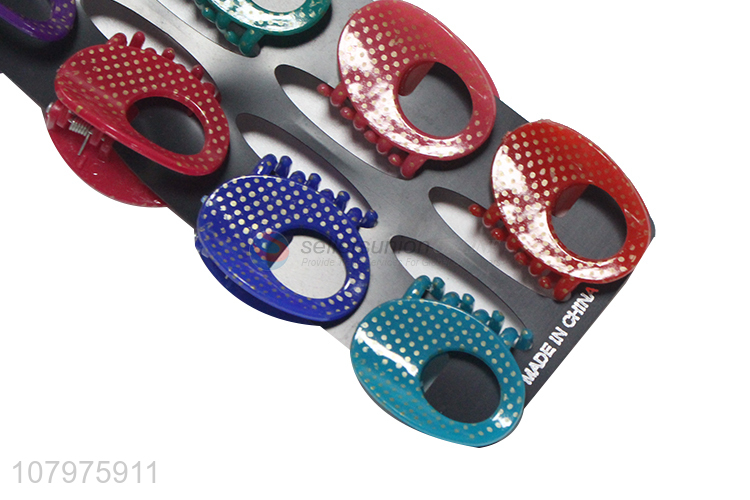 Most popular small plastic colourful hair accessories hair claw clips
