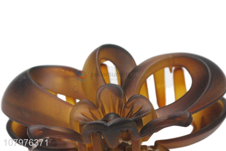 Top products plastic flower shape women hair pins hair claw clips