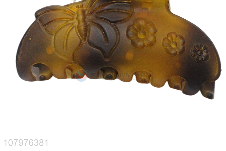 Factory direct sale butterfly shape thick hair claw clips wholesale
