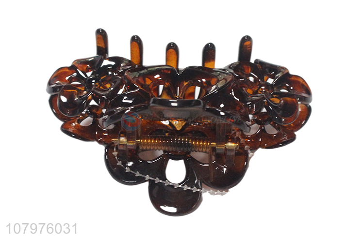 Best selling plastic large size hair decoration hair claw clips