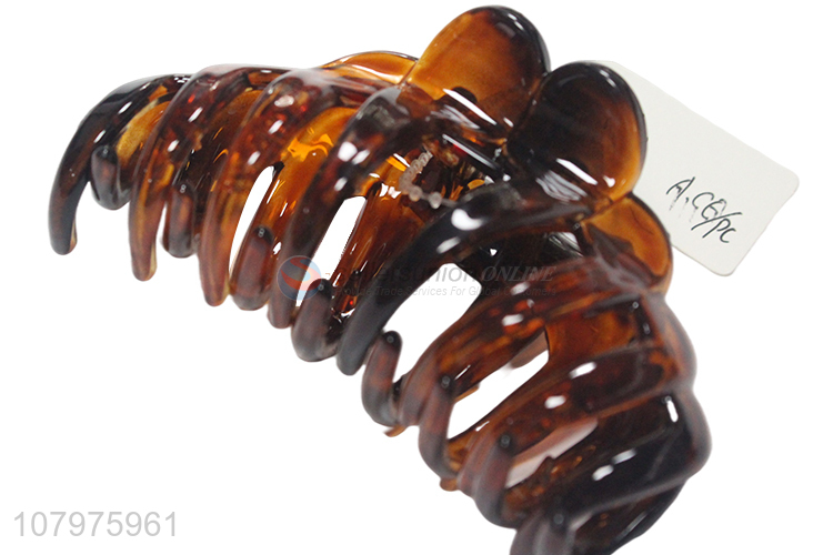 Top quality large brown fashion women hair claw clips for sale