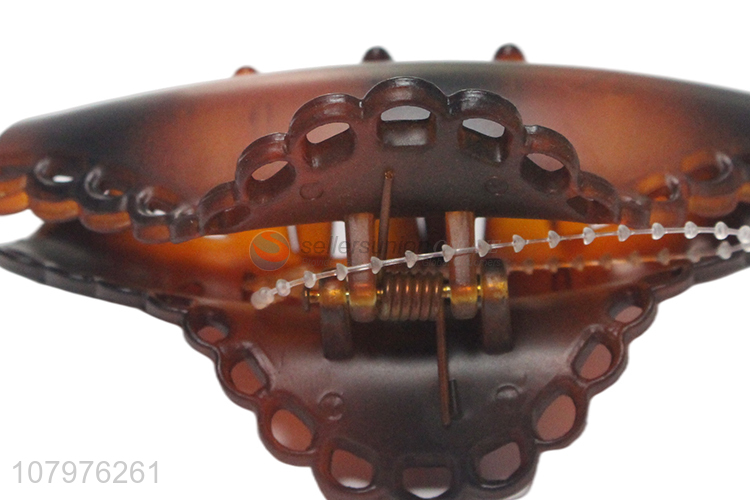 Hot selling plastic strong hold lady hair claw clips wholesale