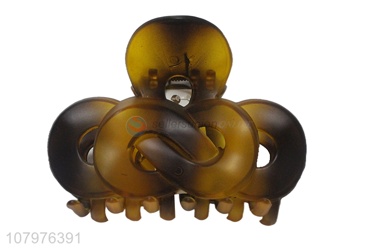 Top quality plastic strong hold hair claw clips for thick hair