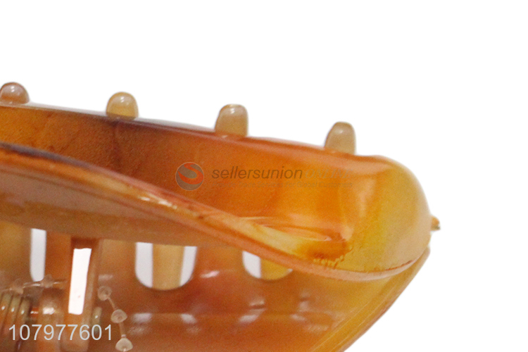 High quality orange creative plastic hairpins ladies gripping clip