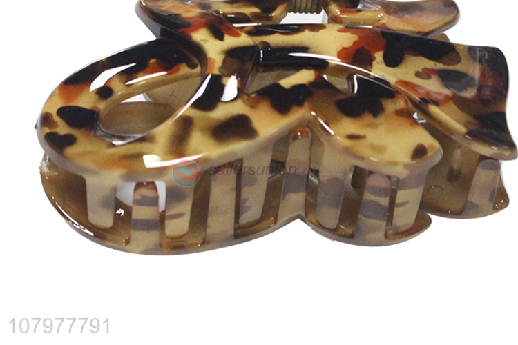 Good sale temperament claw clip portable plastic hair clip for lady