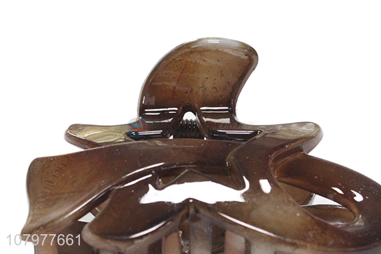Good wholesale price temperament grasping clip plastic hairpin for ladies