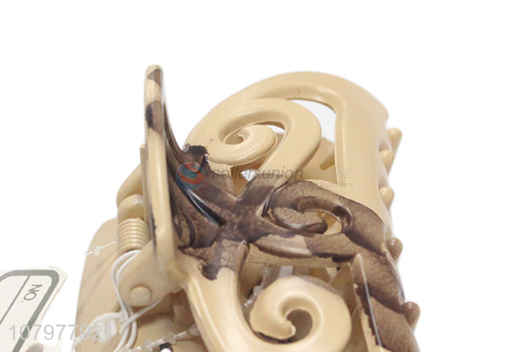 Factory direct sale temperament hairpin frosted plastic ladies claw clip