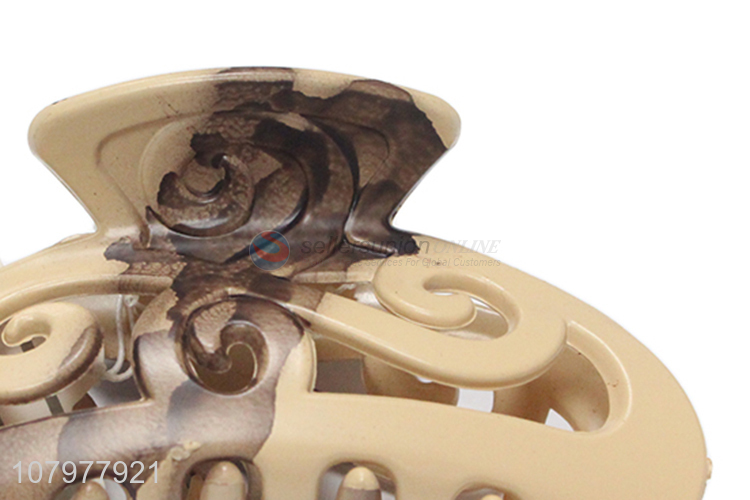Factory direct sale temperament hairpin frosted plastic ladies claw clip
