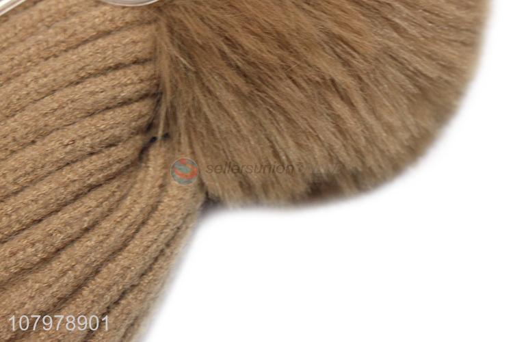 Hot items women winter skull cap jacquard knitted fleece lined beanies