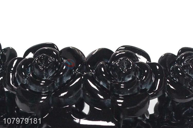 Hot Selling Flower Pattern Plastic Hair Claw Clip