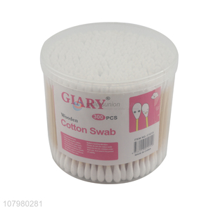 Most popular disposable wooden stick personal care cotton swabs