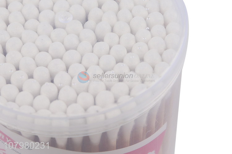 Top selling cleaning makeup wooden stick disposable cotton swabs
