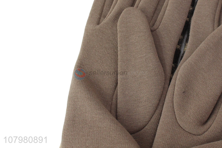 Good Quality Ladies Soft Leisure Warm Gloves Winter Cycling Gloves