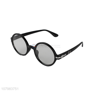 Good Sale Black Frame Round Glasses Fashion Outdoor Leisure Sunglasses