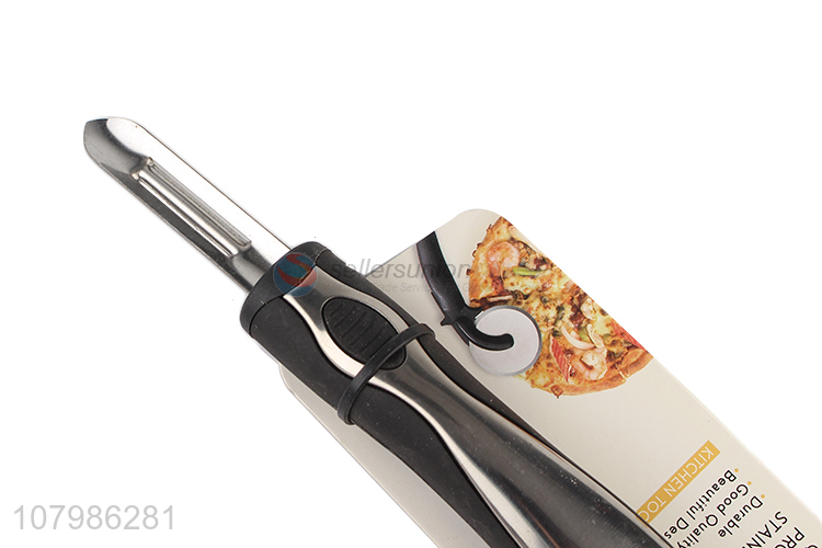 Latest Stainless Steel Fruit And Vegetable Peeler With Non-Slip Handle