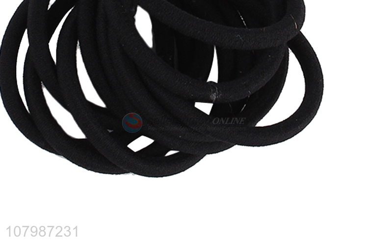 Good price black simple rubber band ladies hair accessories wholesale