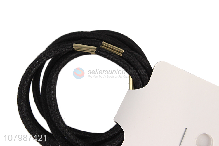 Factory direct sale black headband with beads for ladies