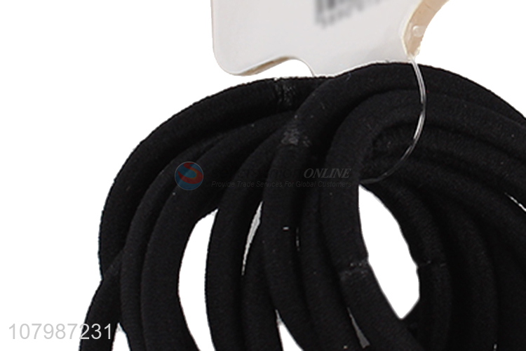 Good price black simple rubber band ladies hair accessories wholesale