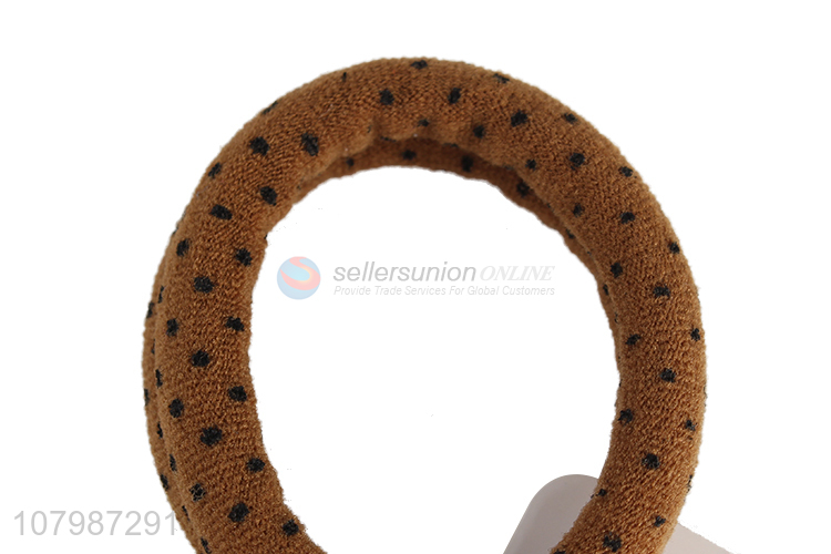 Yiwu direct sale yellow hair ring ladies hair accessories