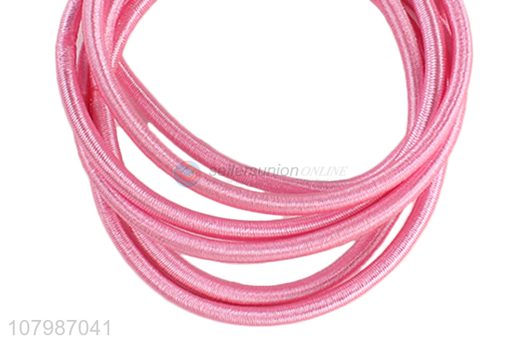 Yiwu wholesale pink head rope ladies hair accessories