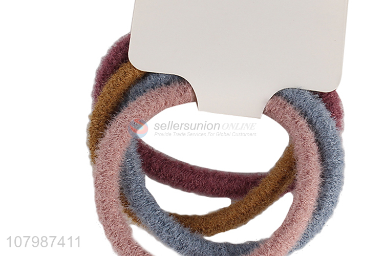 Good sale multi-color simple rubber band hair accessories for ladies