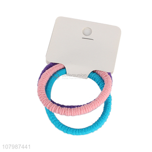 Good quality multicolor simple hair rope band ladies accessories for sale