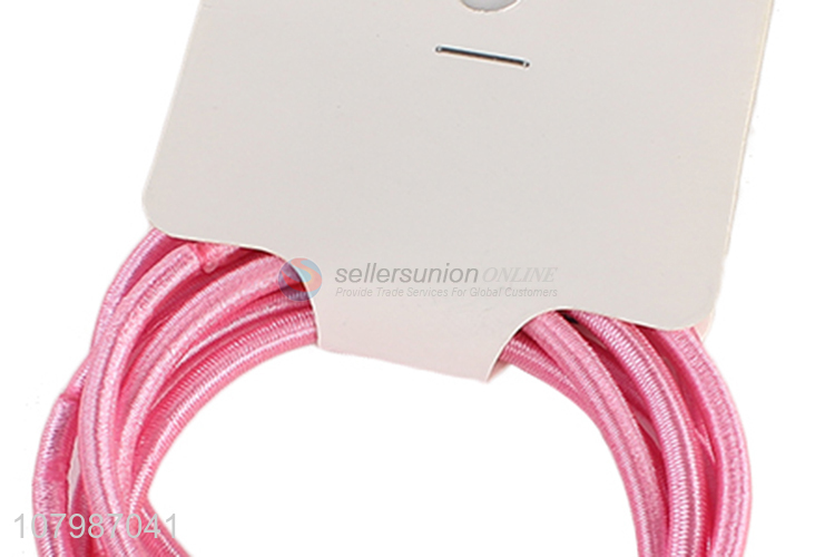 Yiwu wholesale pink head rope ladies hair accessories