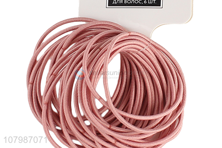 Wholesale price pink head rope ladies hair accessories set