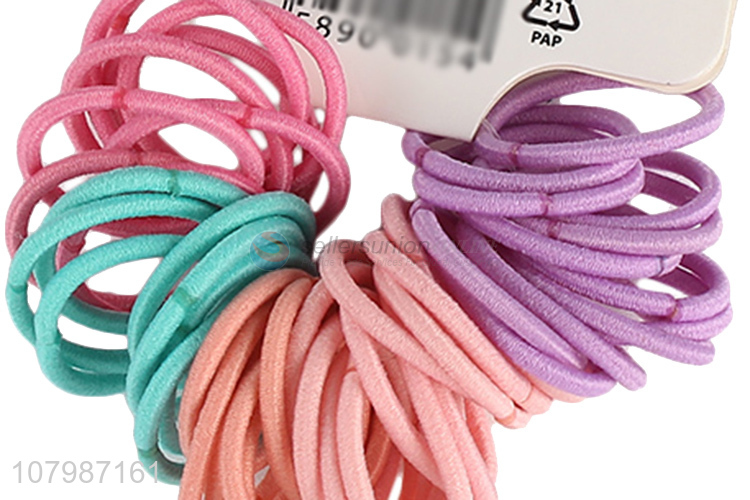 Good sale multi-color simple temperament rubber band hair accessories for ladies